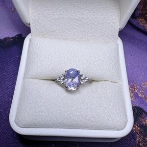 Lavender Amethyst Ring Certified